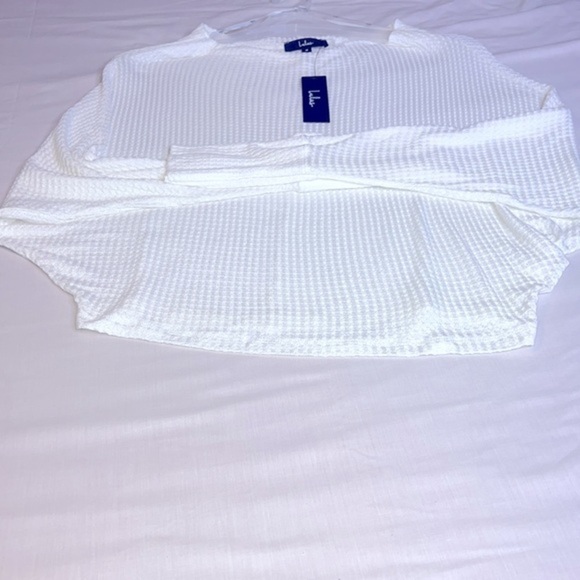 LULUS Cool White Thermal Long Sleeve Top Size M - Picture 10 of 10